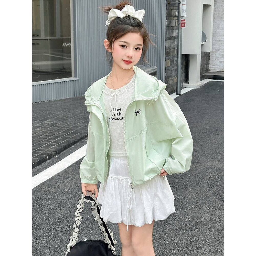 官方正品女童防晒衣2026新款儿童洋气外套大童夏装薄款上衣女孩夏