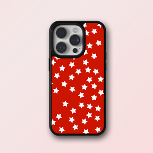 14Plus保护套xsmax 12防摔13mini 苹果16promax新款 红色星星欧美风小众15pro手机壳适用iPhone11