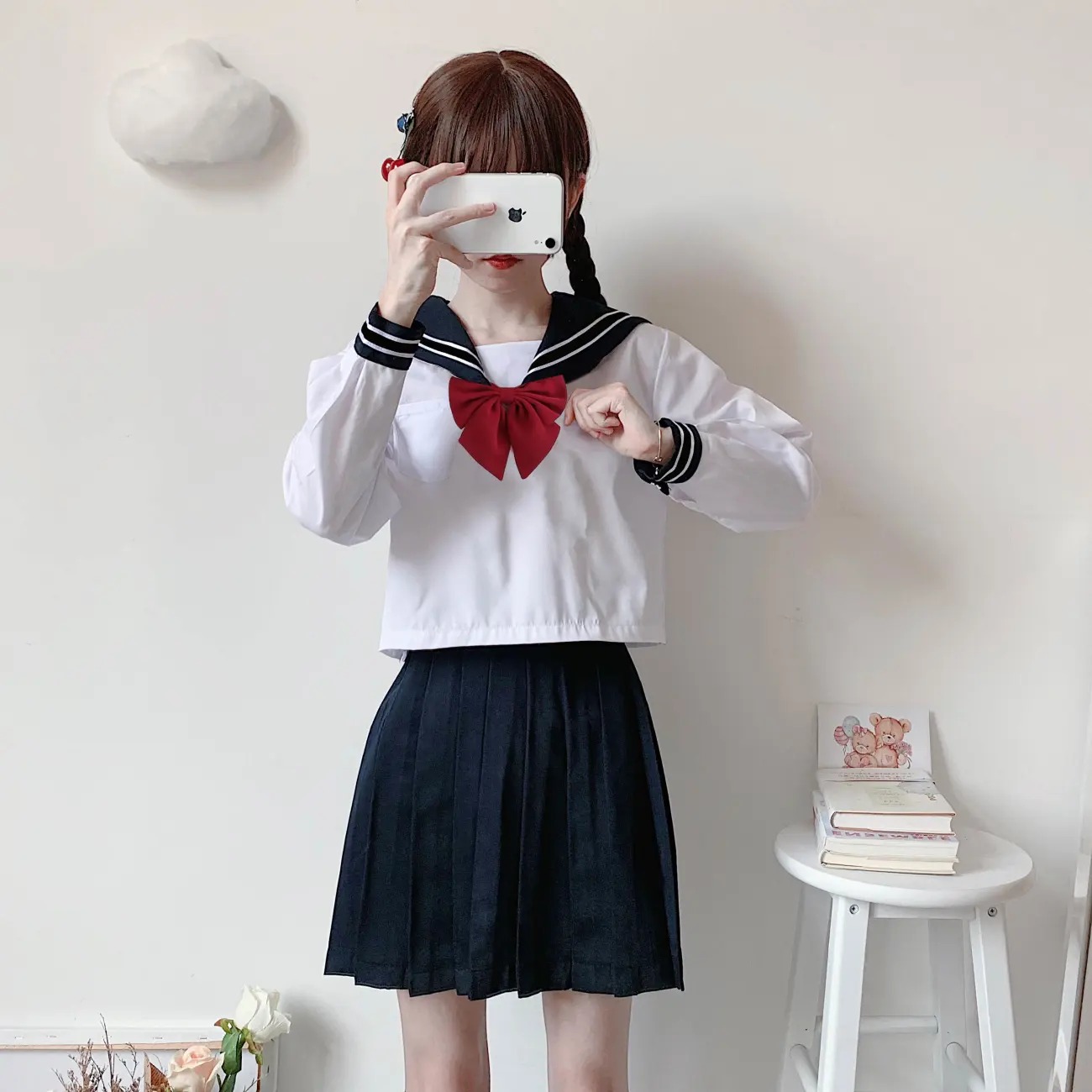 日系水手服女jk制服学生上衣韩版基础款短袖裙学院风校服套装