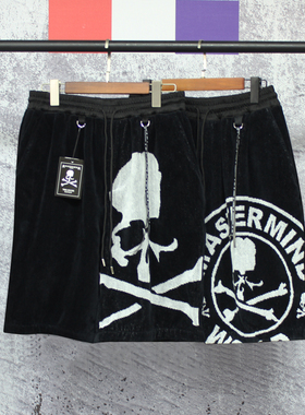 2021夏季新款MastermindJapan欧美潮牌暗黑风格mmj骷髅头印花短裤