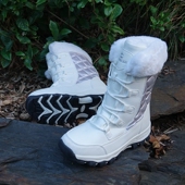 官网同步 女 雪地靴大棉鞋 外贸大码 女超高帮大毛加厚全防水滑雪鞋