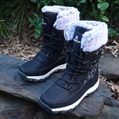 官网同步外贸儿童超高帮大毛加厚全防水滑雪鞋 雪地靴大棉女童男童