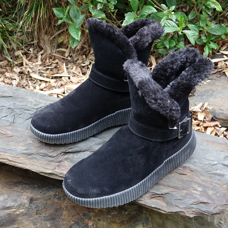 保暖耐低温冰面牛津防滑女鞋雪