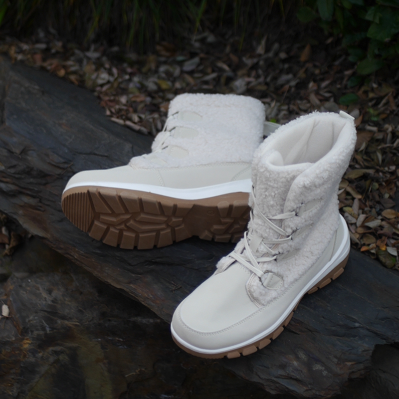 美国外贸尾货冬季全防水棉鞋羊羔绒雪地靴滑雪靴防滑耐磨底耐低温