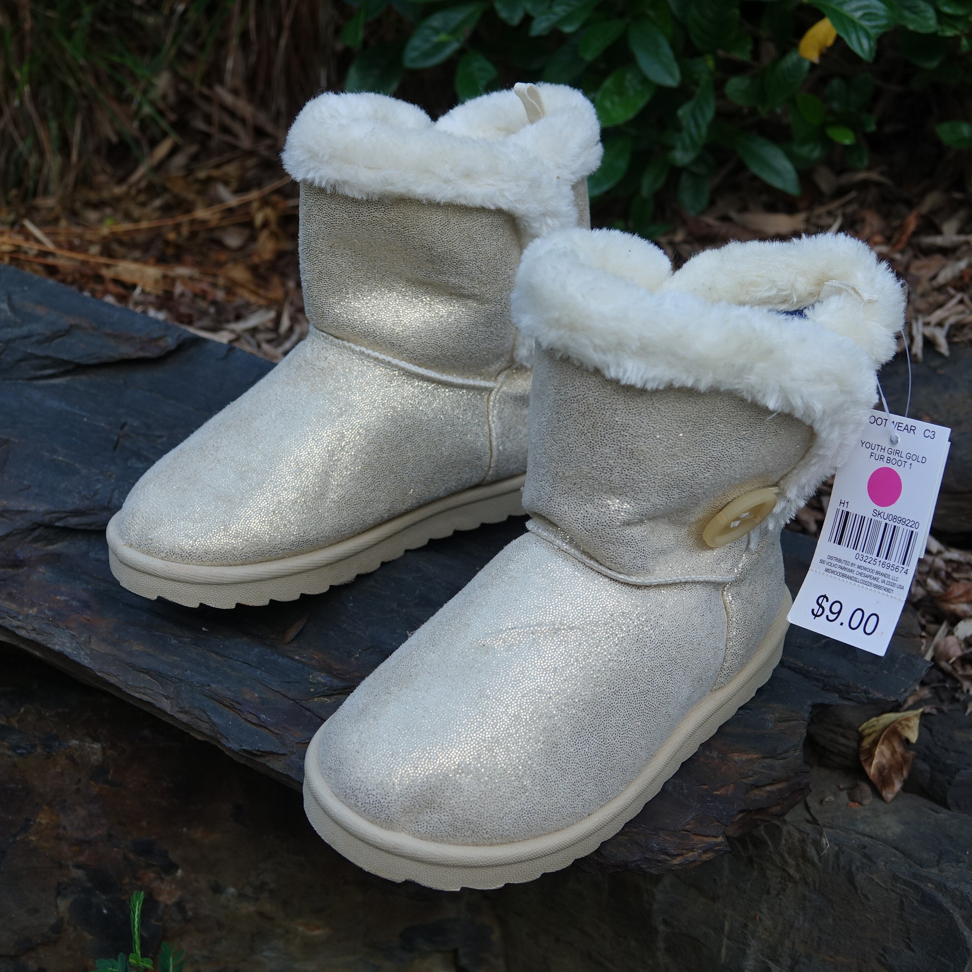 男女童男孩儿童中帮大毛保暖棉鞋