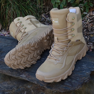 品牌新品马丁靴战术靴沙漠靴男士户外超轻软高帮防水软底沙漠鞋男