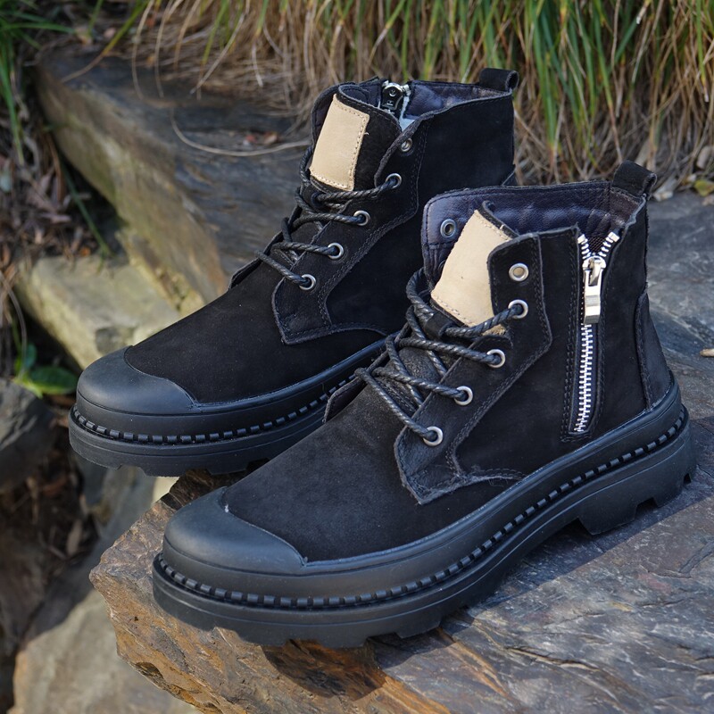 品牌新品牛皮马丁防滑休闲通勤百搭皮鞋四季户外战术马丁靴男女鞋