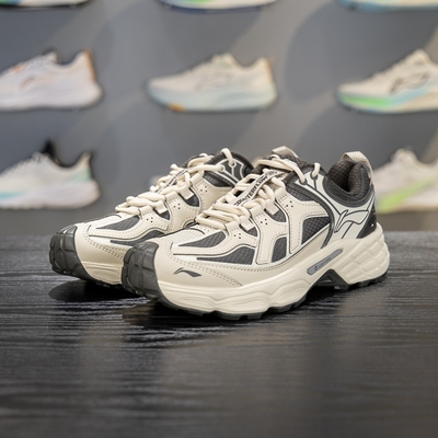 李宁回弹男女通用系带户外徒步鞋