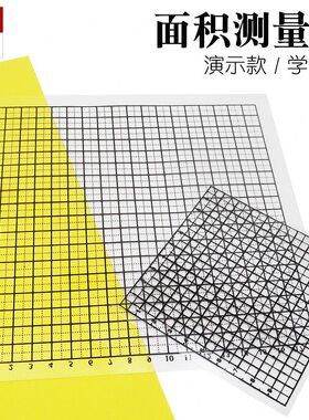 面积测量器 不规则图形面积测量纸 10cm 18cm 小学数学教学仪器材
