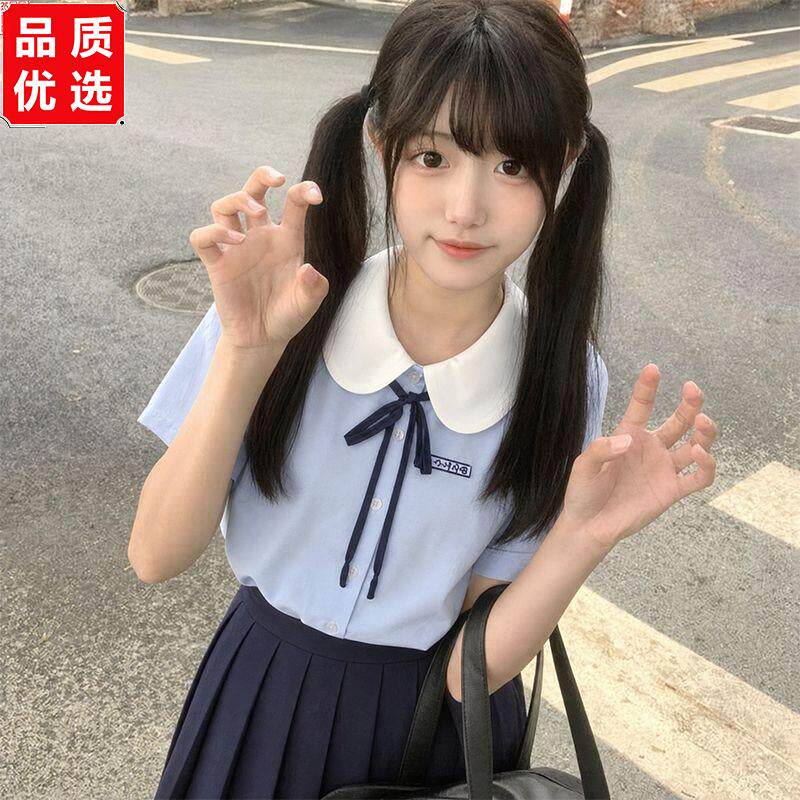 原创jk制服短袖校供班服衬衫学院风演出服JK校服套装