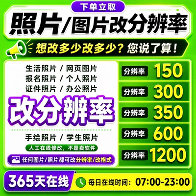 证件照片分辨率dpi像素尺寸修改