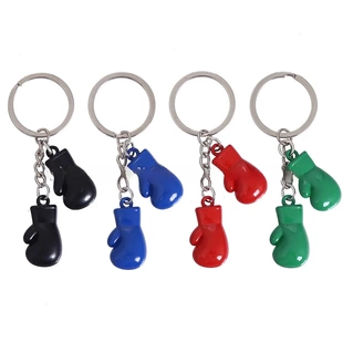 创意立体金属搏击拳套挂件拳击手套钥匙扣挂饰健身俱乐部毕业礼品