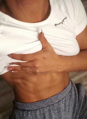 YoungPurpose运动健身高腰露脐短袖~可外穿可训练适合夏天