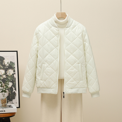 秋冬季新款轻薄立领羽绒棉服女短