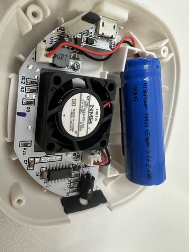 ICR 14430 650mAh 3.7V 2.40Wh  适用MJ-PAD1CN香熏机 充电锂电池