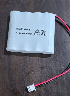 全新电池组 淄博迪生电池Ni-CD AA800mAh 4.8V应急灯充电电池组