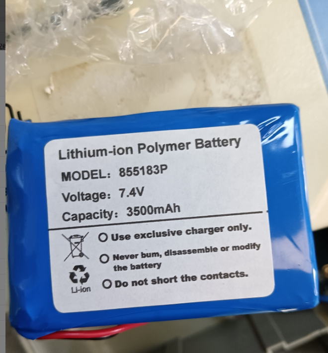 适用于康泰ECG300G心电图机电池 855183P 7.4V 3500mAh充电锂电池