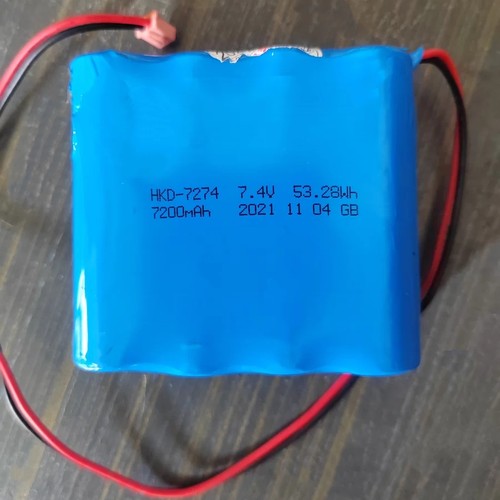 广场舞音响音箱锂电池 18650 7.4V 7200mAh 8节 双层电池组