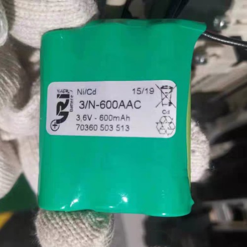 注塑机充电电池 VRI  Ni/Cd 3/N-600AAC 3.6V-600mAh 70360503513