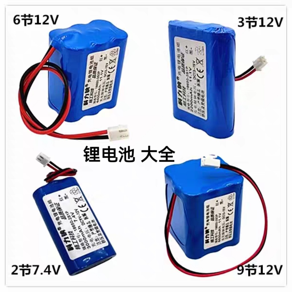 适用特美声 广场舞音响 海尔索爱音箱18650 7.4V 11.1V 12V锂电池图片