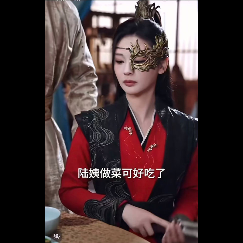 半脸眼部遮挡面具古风影视面巾面纱