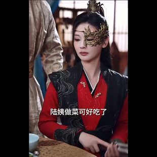 半脸眼部遮挡面具古风影视面巾面纱