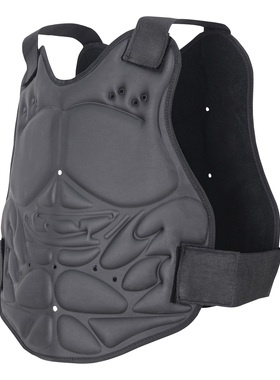 SPARK TAC防护背心黑色可调节户外防撞护背运动战术背心