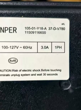 105-01-Y18-A 37-D-V780 变频冰箱驱动板电压100-127V 60Hz 3.0A