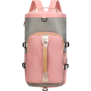 短途旅行包手提双肩包女2025新款时尚大容量运动健身包行李收纳袋