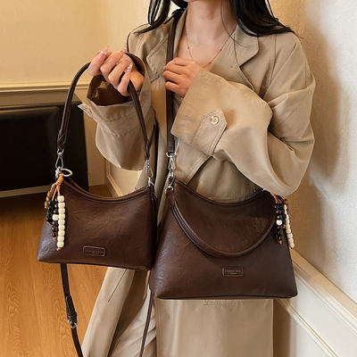高级感复古托特包通勤单肩斜挎包