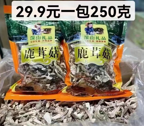 鹿茸菇干货500g包邮 鹿茸菌特级鹿茸菇煲汤食材云南脆姑菌菇香菇