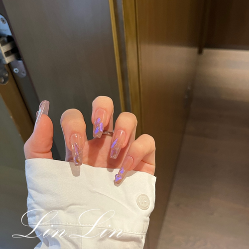 LinLin手工定制简约极光穿戴甲