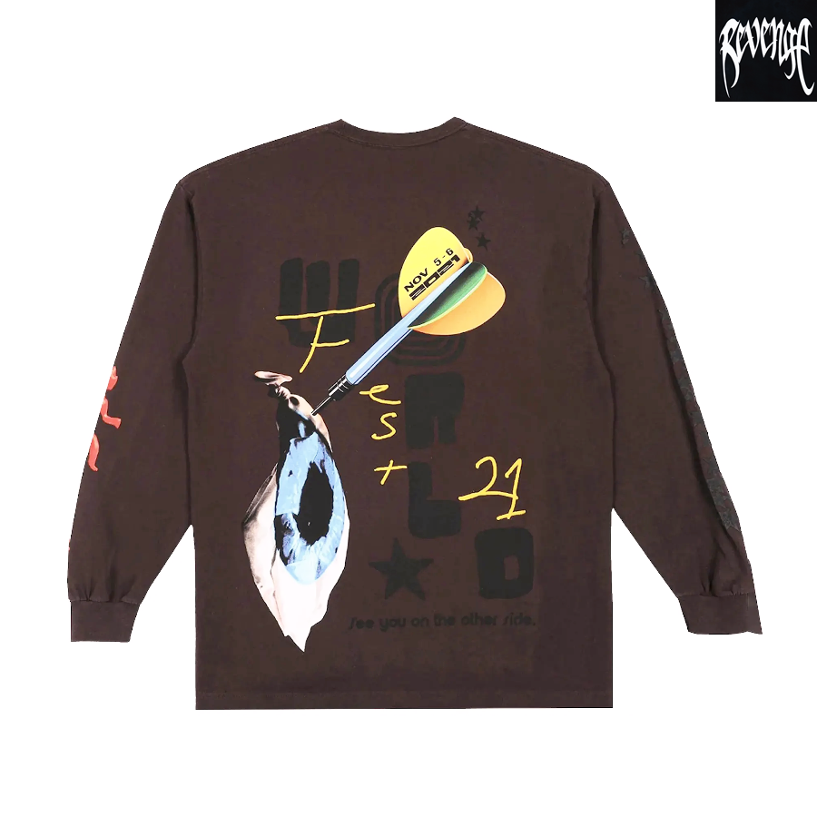 Футболка с длинным рукавом Travis Scott Otherside TS с длинными рукавами TS