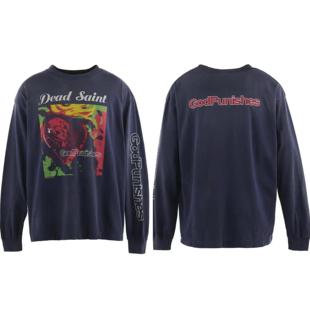 SAINT 24AW Saint DEAD TEE 日潮 Mxxxxxx 紅色人頭長袖 T恤
