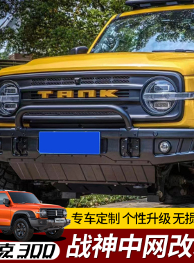 专用于坦克300战神中网前脸格栅个性TANK车标装饰件改装外观配件