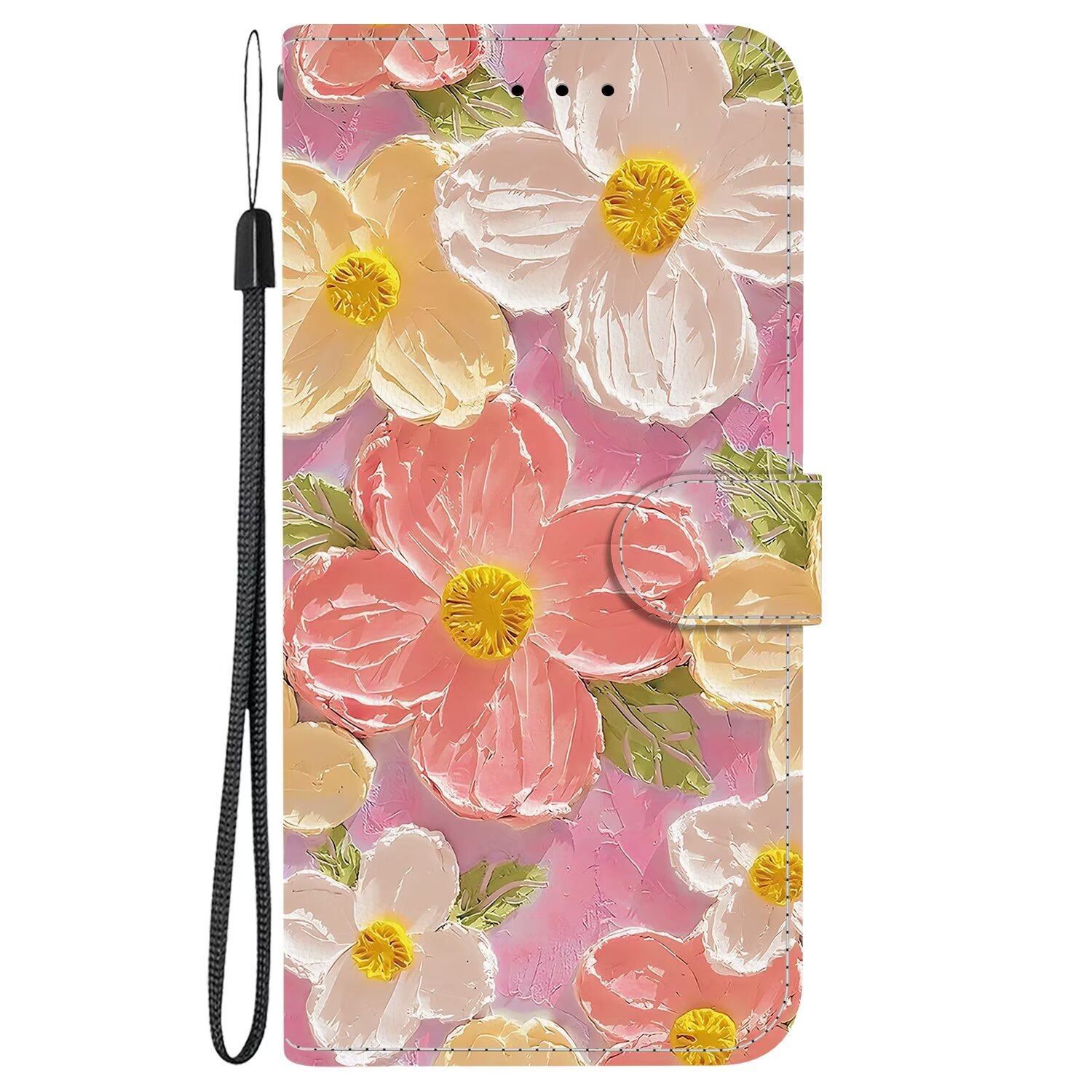粉花适用iPhone17air/16E/15/14/13/12promax苹果11/xr/xsmax翻盖手机壳6s皮套7/8plus