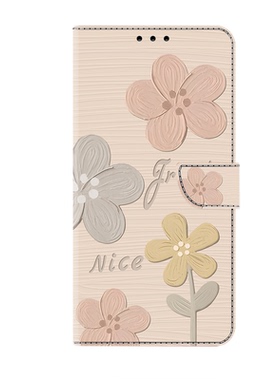 米黄花适用iPhone17air/16/15/14promax苹果13/12/11promax/xsmax/xr翻盖手机壳6s皮套7/8plus