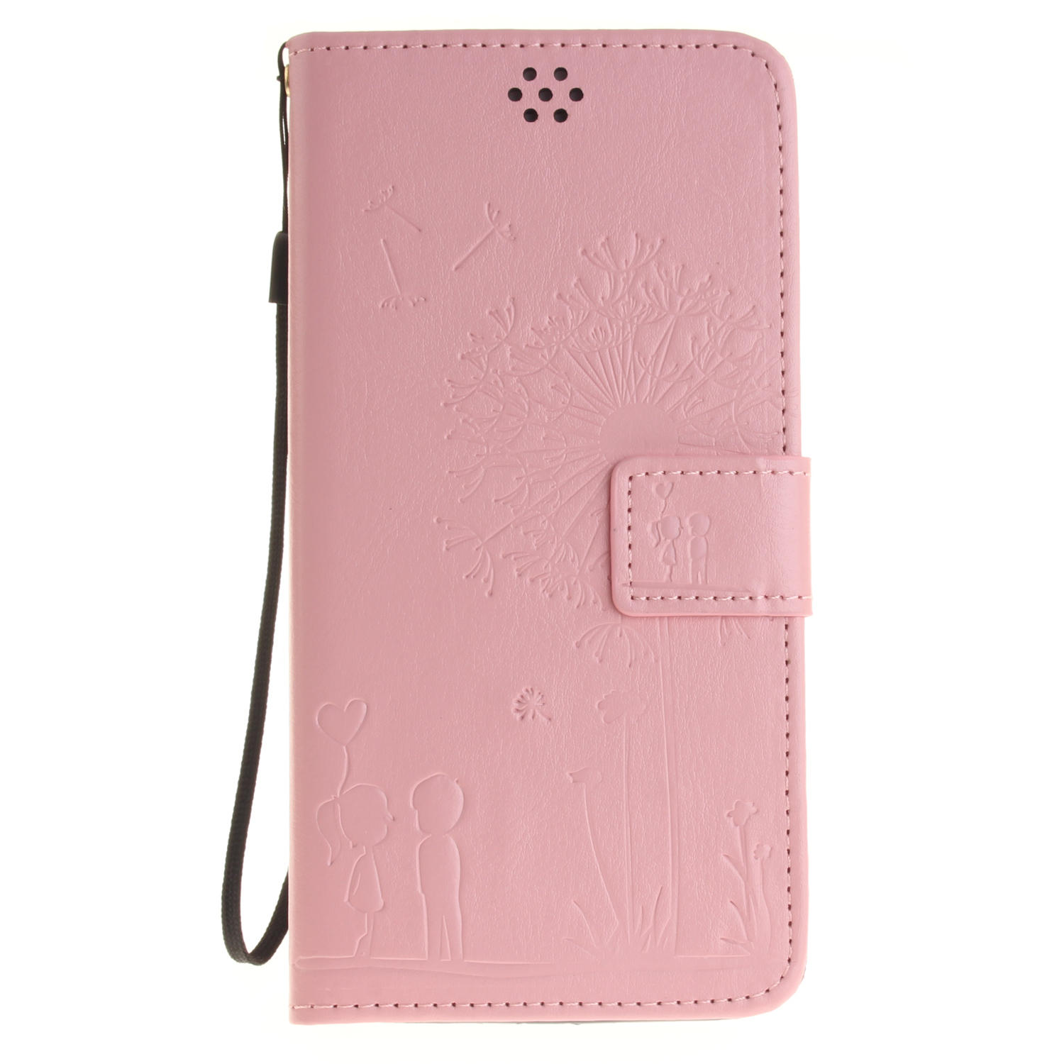 情侣蒲公英压纹钱包款iPhone7plus翻盖手机壳6S防摔保护皮套男女