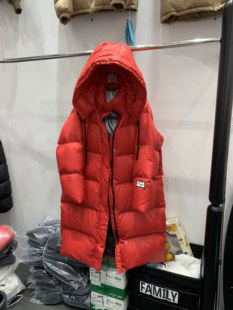 2024冬季 亮面羽绒服加厚连帽情侣休闲面包服自发热白鸭绒外套 长款