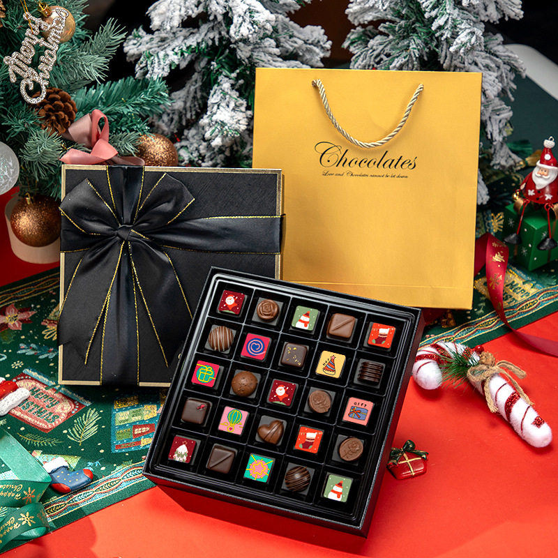 圣诞巧克力限定糖果礼盒装比利时进口25粒送女生朋友生日礼物高档