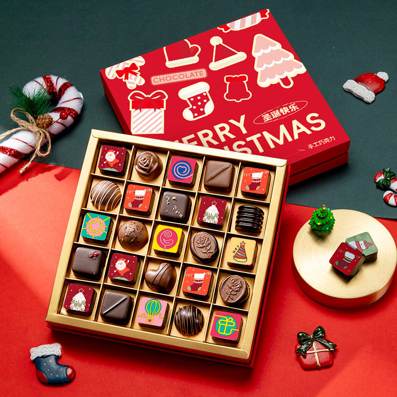 比利时进口巧克力礼盒装送女朋友女生圣诞节生日礼物高档糖果定制