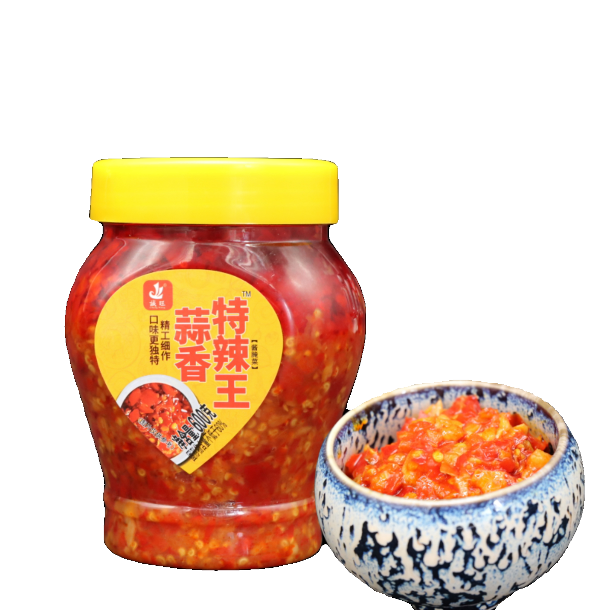 诚旺蒜香特辣王600g开味蒸炒王辣椒酱剁椒酱下饭酱蒜蓉辣酱香辣酱