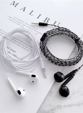 6.5转接头3米有线耳机主动降噪入耳式音乐耳机水晶线电脑电子钢琴
