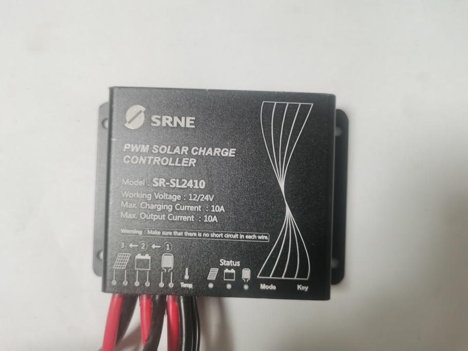 硕日SR-SL2410太阳能路灯控制器防水12/24伏10安数码管显示时间