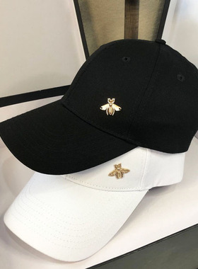 帽子女日系春夏新款白色棒球帽时尚百搭鸭舌帽小头围旅游帽潮