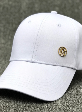 春夏白色帽子女士百搭纯色同款棒球帽男女潮人出游遮阳嘻哈