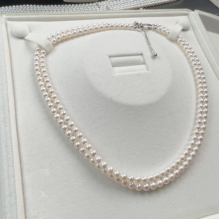 淡水珍珠项链4-5纯银