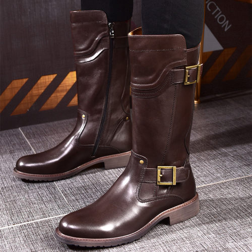 冬款潮流男士韩版牛皮靴