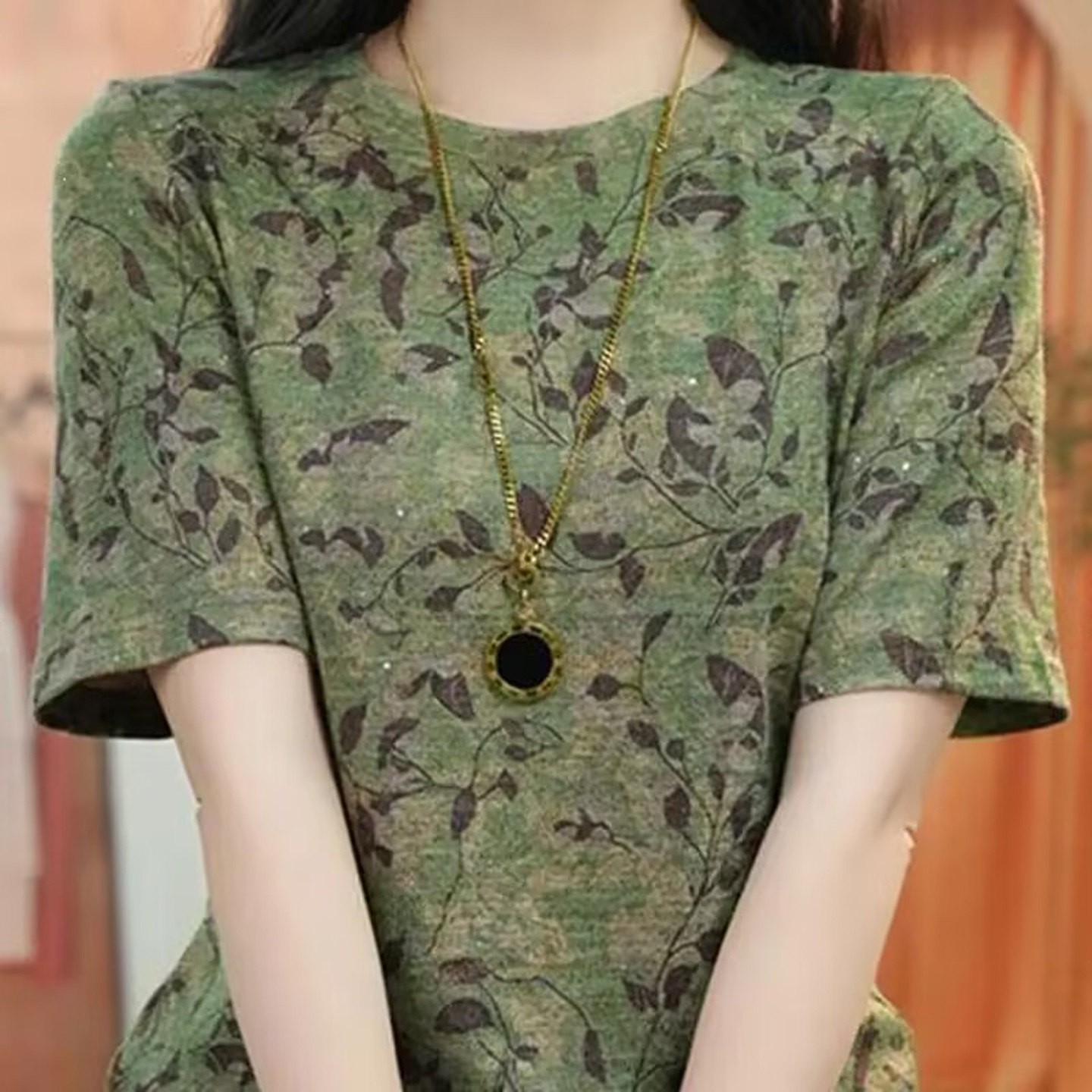 芸菲汇服饰甄选店时尚印花短袖2026夏季女士显瘦T恤气质百搭上a6