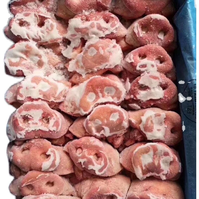 上新新鲜冷冻 带鼻猪脸肉 猪头肉 猪鼻子肉整箱20斤江浙沪皖包邮